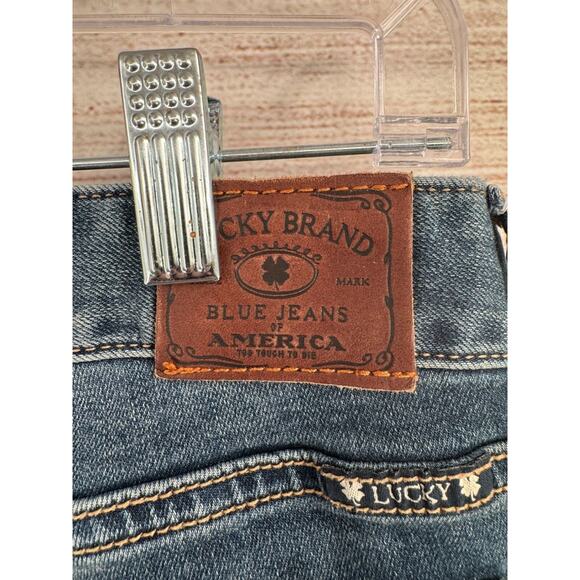 Lucky Brand Lola Straight Ankle Jeans Women's Size 14/32 Blue Medium Wash Denim - Picture 7 of 11